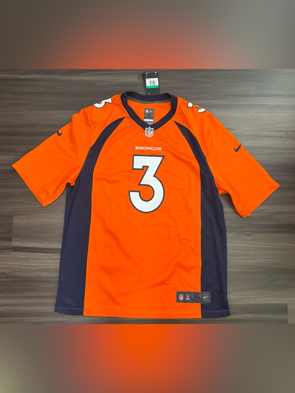 Nike Denver Broncos Russell Wilson #3 NFL Game Home Jersey Men’s XL MSRP $130
